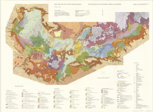 Soil map of the great Konya Basin. Buyuk Konya Havzasinin toprak haritas. Soil correlation and map compilation: Ir. T. de Meester. Cartography: W. F. Andriessen. [cartographic material]
