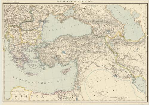 The seat of war in Turkey [cartographic material] / Standord's Geographical Establishment