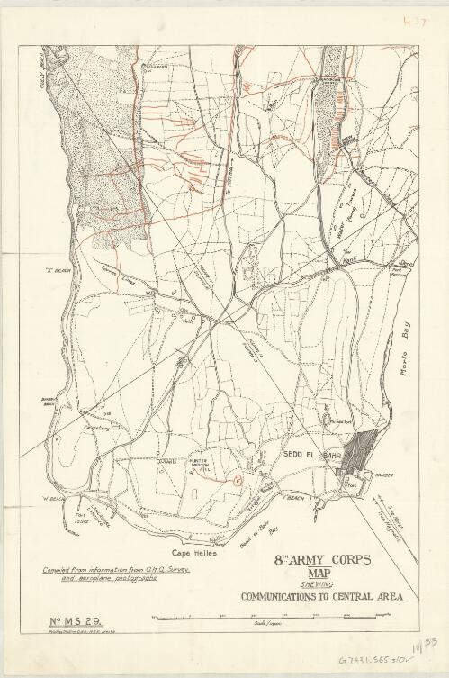 8th Army Corps [cartographic material] / [based on G.H.Q. survey and compiled from aeroplane photographs]