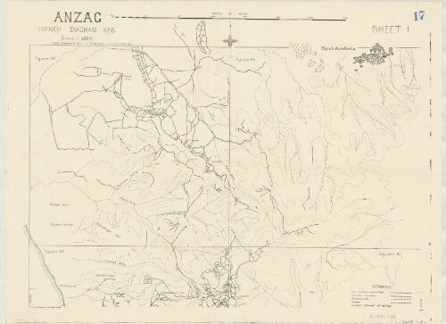 ANZAC trench diagram no. 6 [cartographic material] / complied at Army Corps Headquarters, correct to 2nd October 1915
