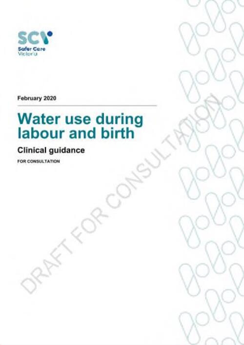 Water use during labour and birth : clinical guidance : for consultation