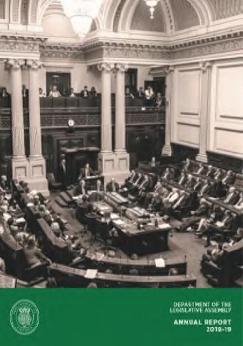 Annual report / Department of the Legislative Assembly (Vic)