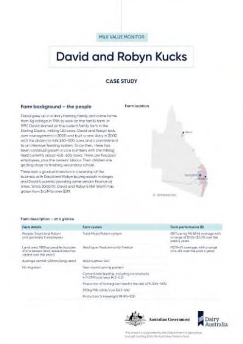 David and Robyn Kucks : case study