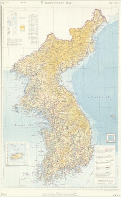 The map of Korea [cartographic material]