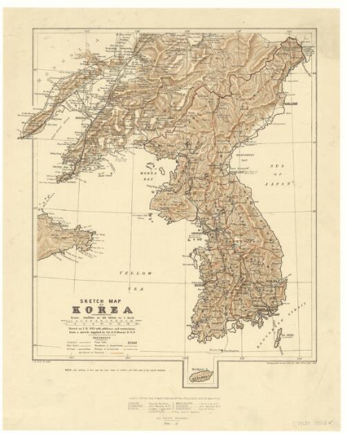 Sketch map of Korea [cartographic material]