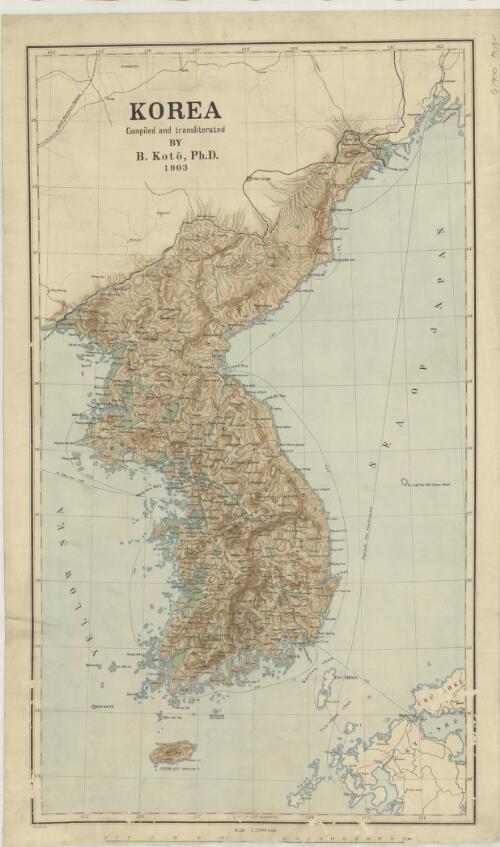 Korea [cartographic material] / compiled and transliterated by B. Koto