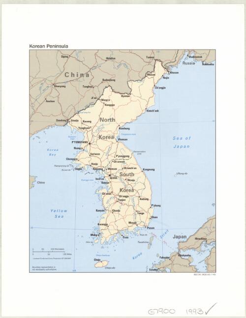 Korean Peninsula [cartographic material]