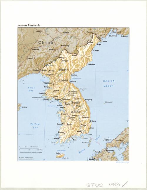 Korean Peninsula. [cartographic material]