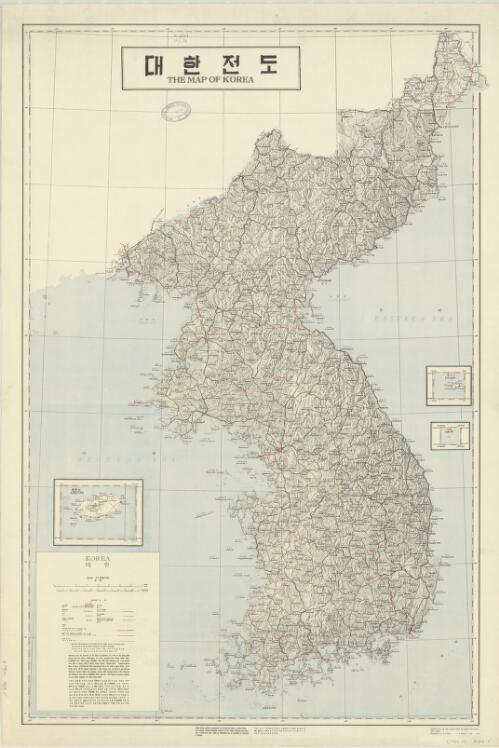 The map of Korea [cartographic material] / prepared ... by the Army Map Service (GD) U.S. Army
