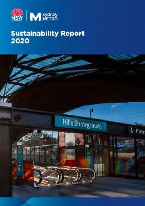Sustainability report 2020 / Sydney Metro