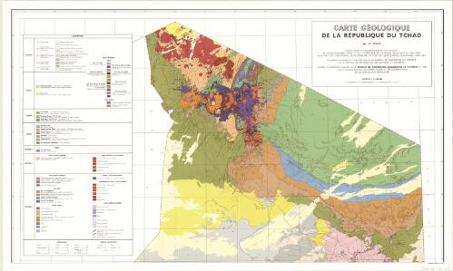 Carte géologique de la République du Tchad / par J.-P. Wolff