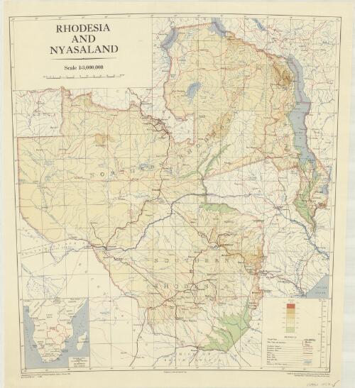 Rhodesia and Nyasaland / compiled and drawn ... from sheets of the 1:2,000,000 International Map and other sources