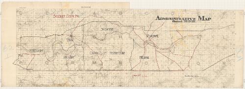Administrative map dated 15.9.18 / Corps Topo. Sect