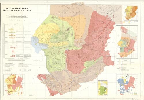 Carte hydrogéologique de la République du Tchad / dressée par J.L. Schneider