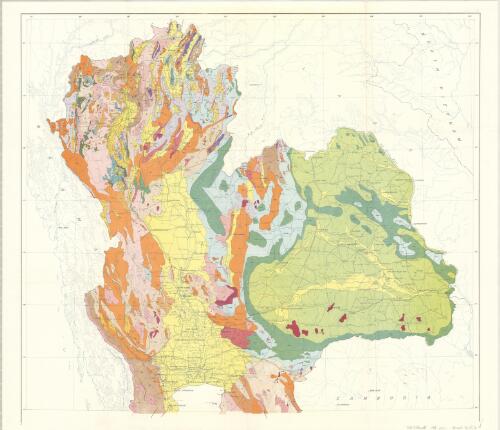 Geological map of Thailand / compiled by Jumchet C. Javanaphet, chief geologist