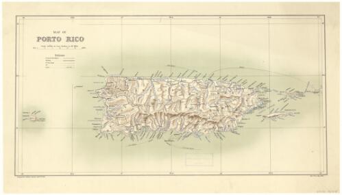 Map of Porto Rico / Topographical Section
