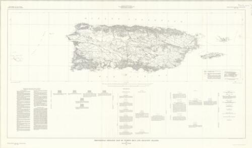 Provisional geologic map of Puerto Rico and adjacent islands / by Reginald P. Briggs ; Commonwealth of Puerto Rico, Economic development Department
