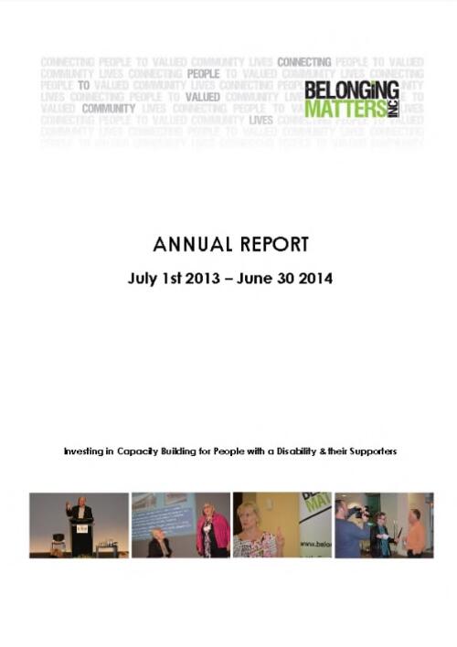 Annual Report / Belonging Matters Inc