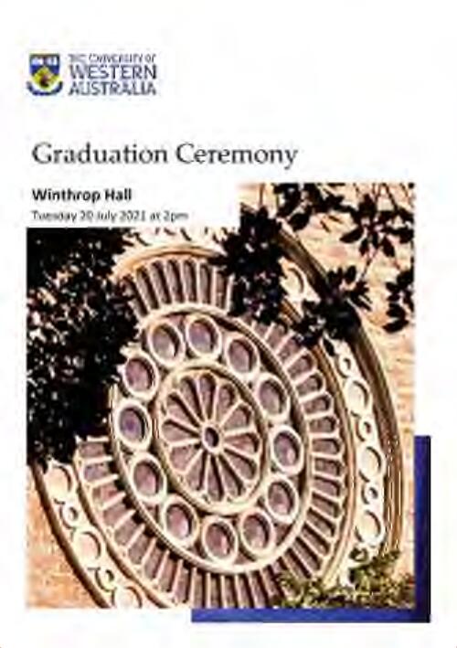 Graduation ceremony / University of Western Australia