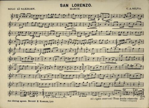 San Lorenzo : march / C. A. Silva