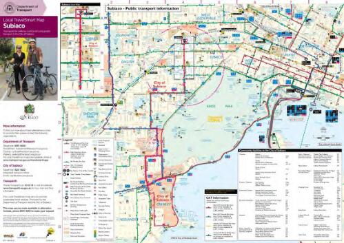 Subiaco local TravelSmart map