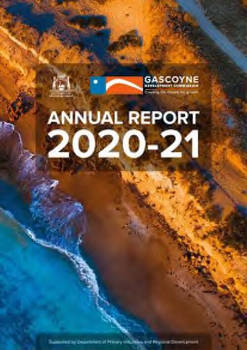 Annual report / Gascoyne Development Commission