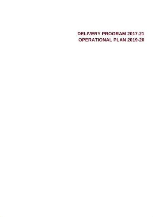 Delivery Program ..., Operational Plan ... / Central Darling Shire Council