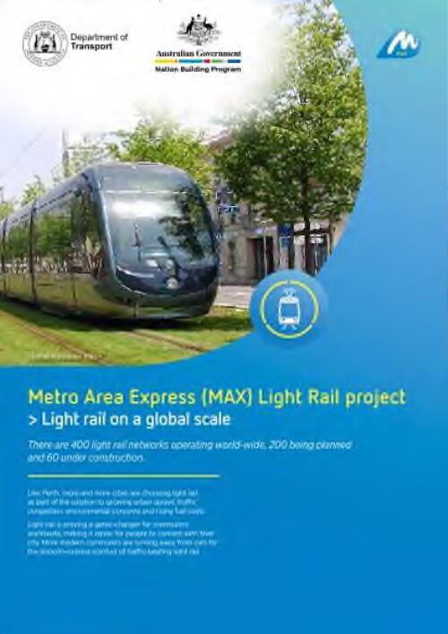 Metro Area Express (MAX) Light Rail Project : light rail on a global scale