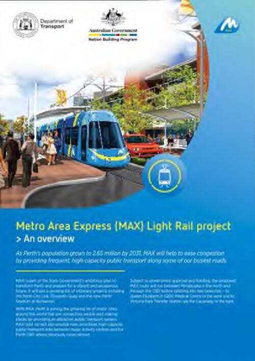 Metro Area Express (MAX) Light Rail Project : an overview