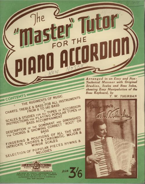 The 'master' tutor for the piano accordion [music]