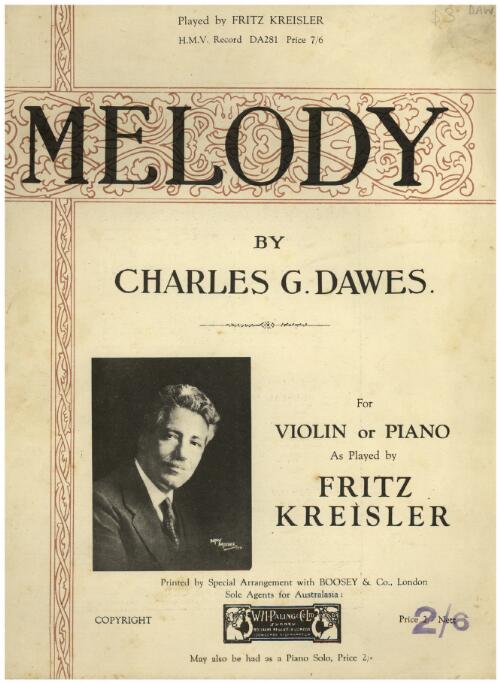 Melody [music] / by Charles G. Dawes