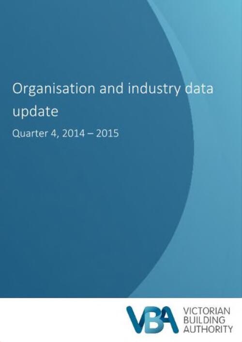 Organisation and industry data update