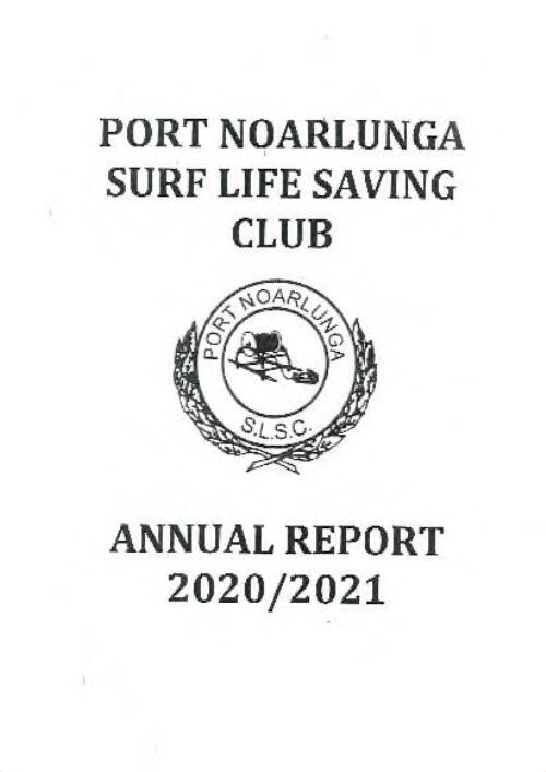 Annual report / Port Noarlunga Surf Life Saving Club