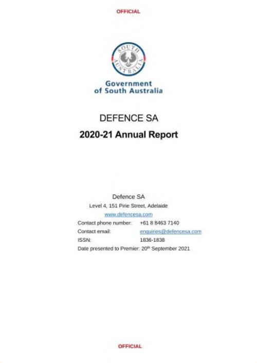 Defence SA annual report