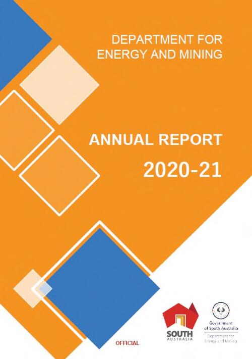Annual report / Department for Energy and Mining