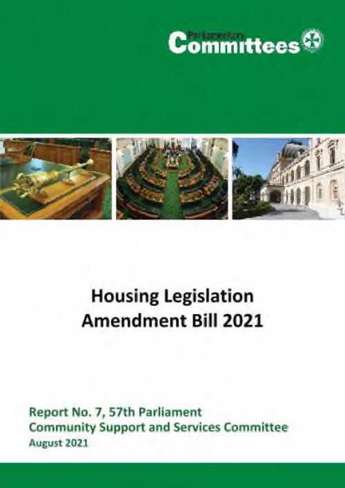 Housing Legislation Amendment Bill 2021