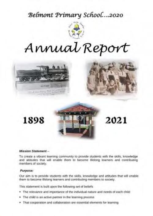 Annual report / Belmont Primary School