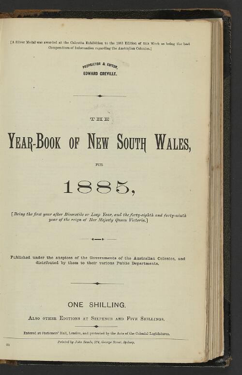 The Year-book of New South Wales