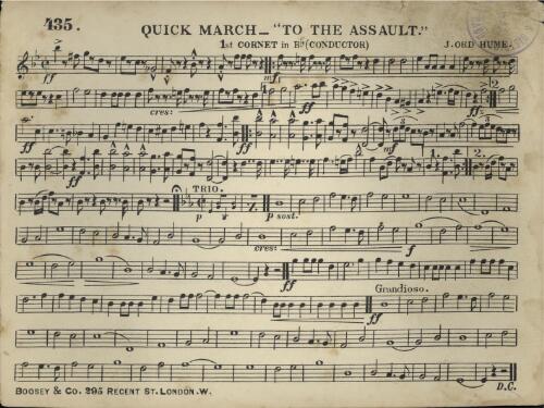 Quick march - "To the assault" / J. Ord Hume