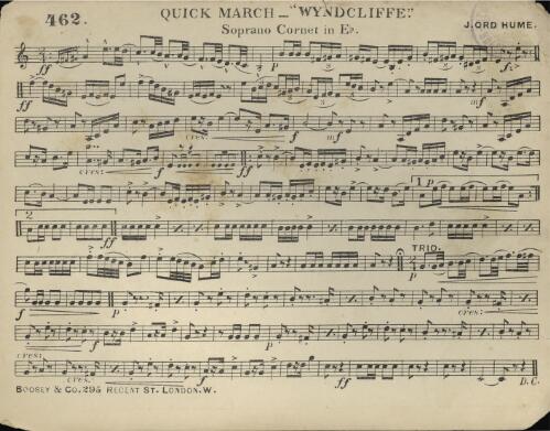 Quick march - "Wyndcliffe" / J. Ord Hume