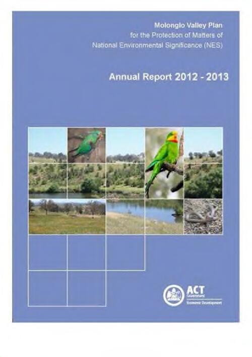 Molonglo Valley Plan for the Protection of Matters of National Environmental Significance : annual report