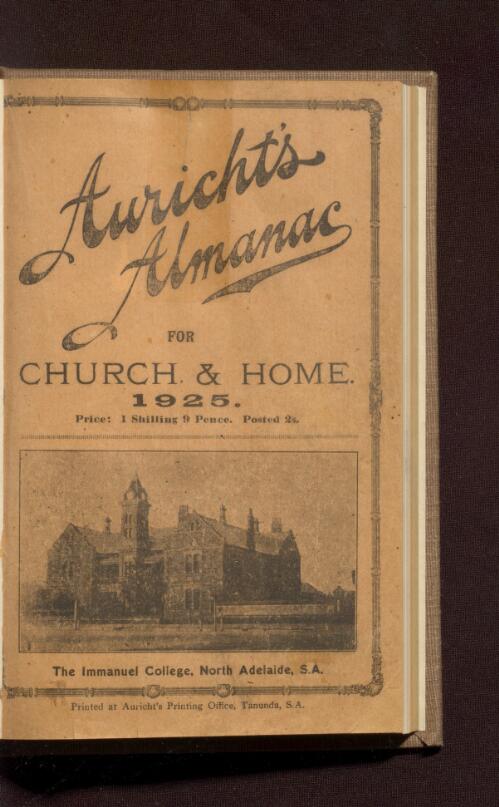 Auricht's almanac for church and home