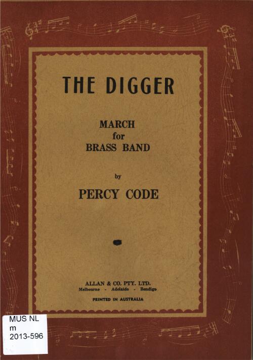 The digger : march for brass band / by Percy Code