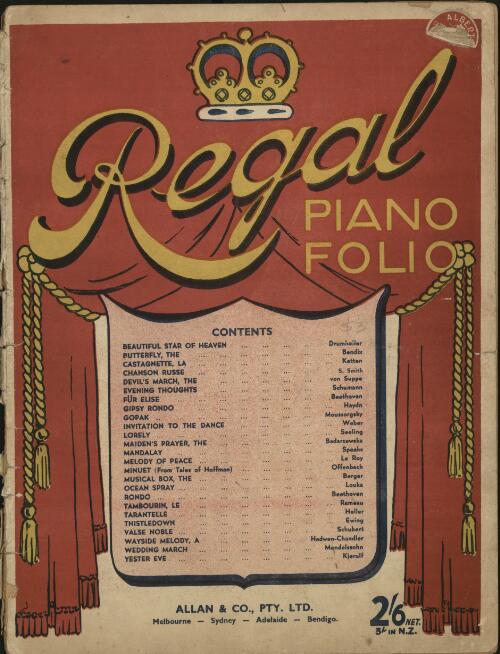 Regal piano folio [music]