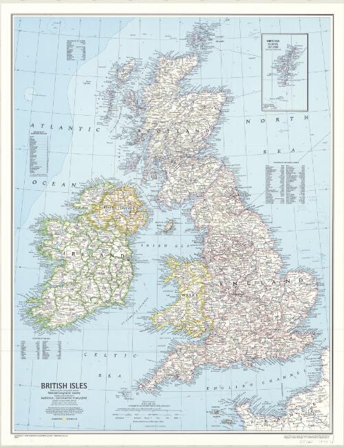 British Isles [map] / produced by the Cartographic Division, National Geographic Society ; Richard J. Darley, chief cartographer