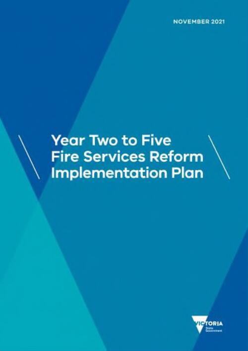 Year two to five fire services reform implementation plan