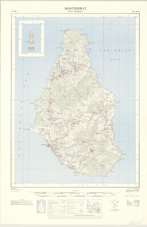 Lesser Antilles. Montserrat with Redonda. / 1st ed. constructed, drawn and photographed by Directorate of Overseas Surveys, 1962 (D.O.S. 359)