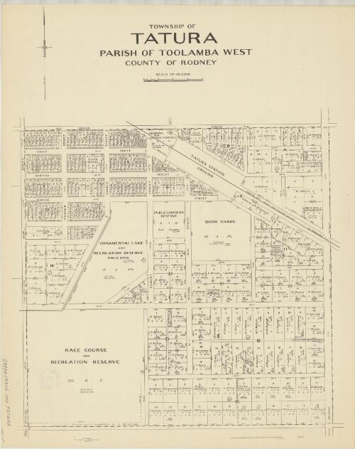Township of Tatura, Parish of Toolamba West, County of Rodney [cartographic material] / photo-lithographed at the Department of Lands and Survey, Melbourne