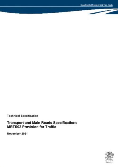 MRTS02 Provision for traffic / Department of Transport and Main Roads