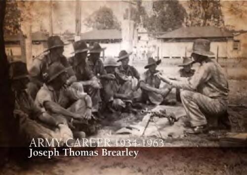 Army career 1934-1963 : Joseph Thomas Brearley